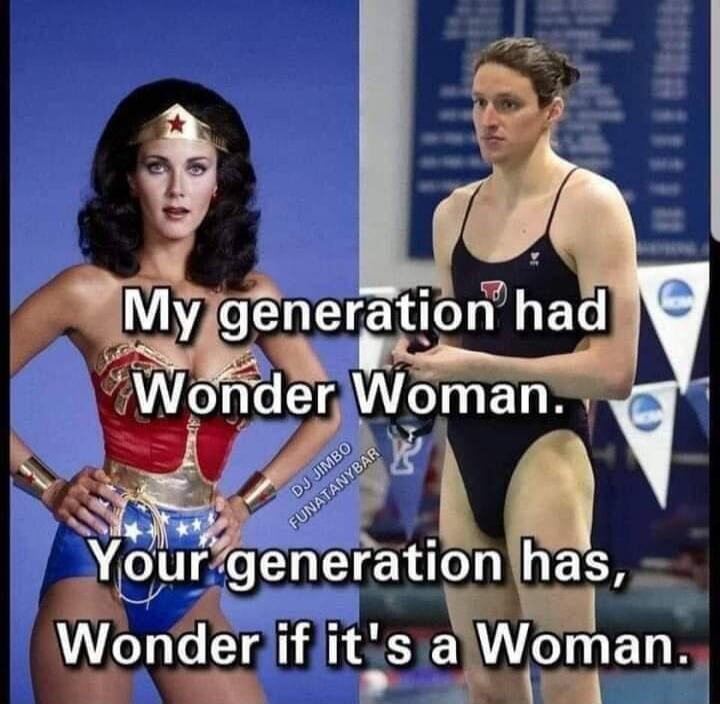 My generation had Wonder Woman. Your generation has, Wonder if it's a Woman.