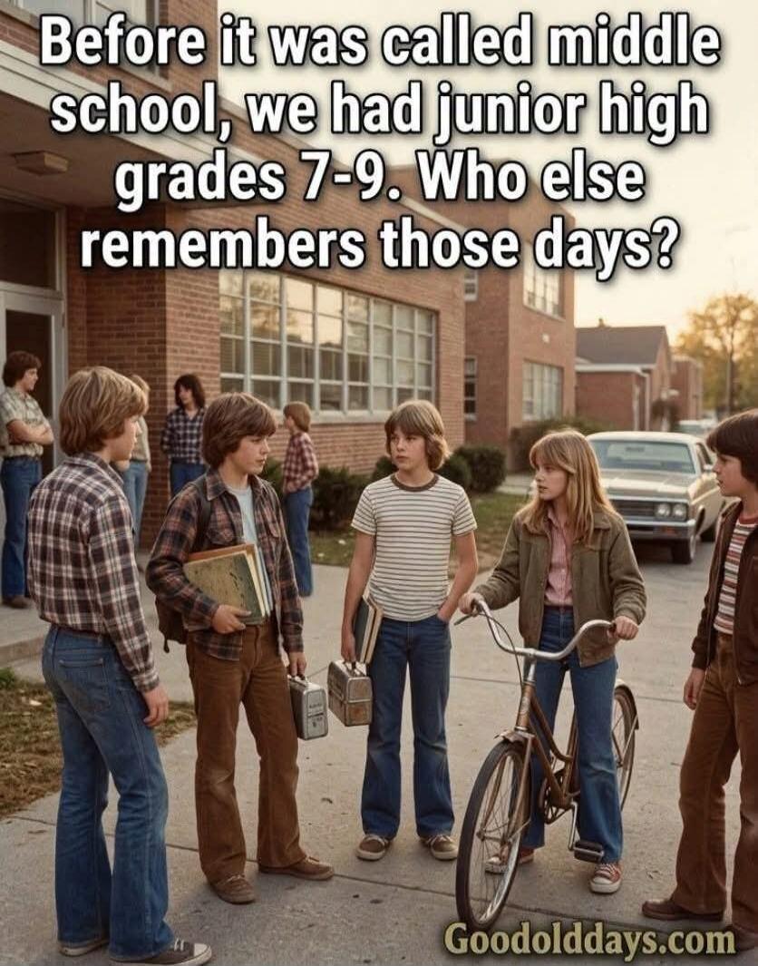 Before it was called middle school, we had junior high grades 7-9. Who else remembers those days? Goodolddays.com