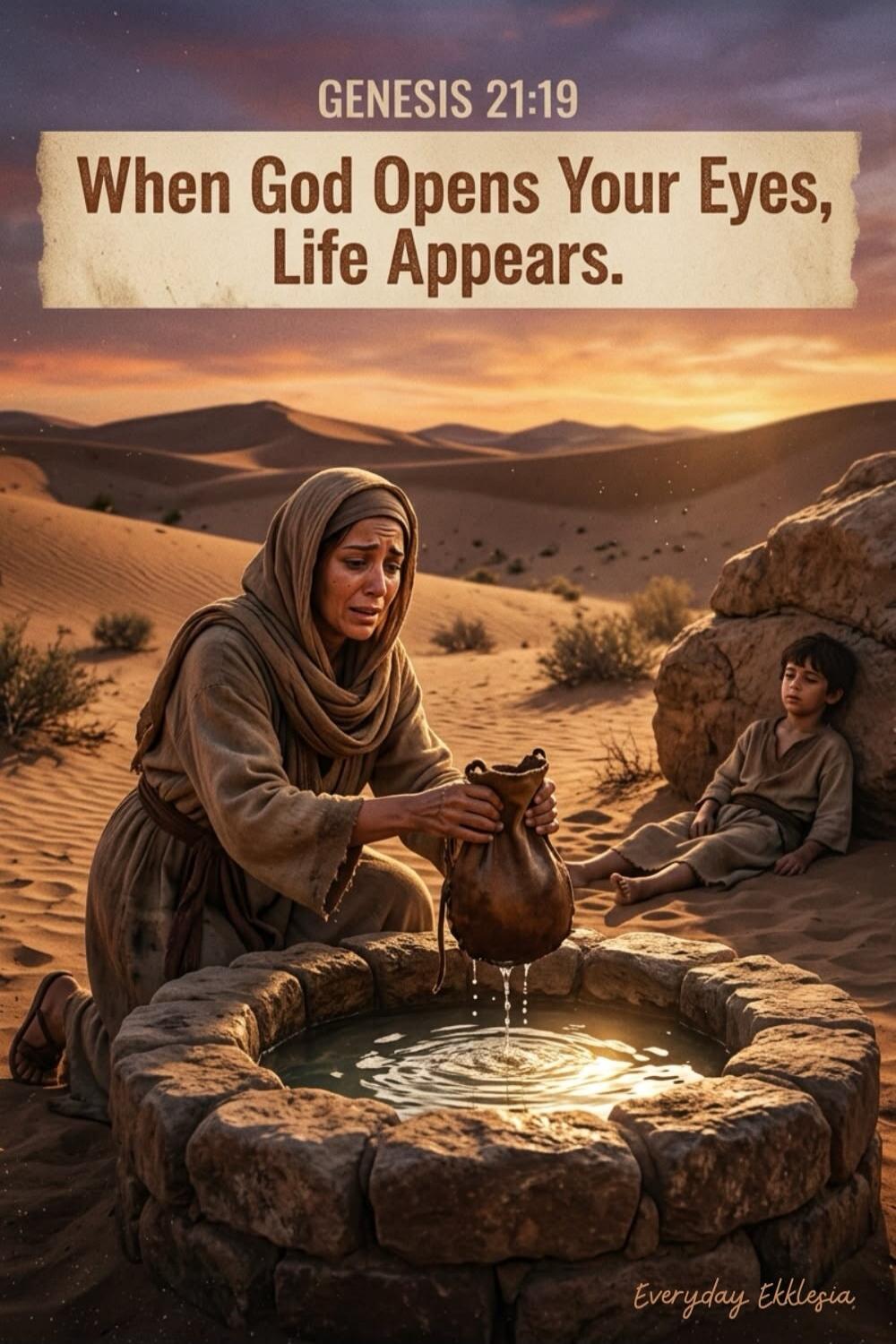 GENESIS 21:19 When God Opens Your Eyes, Life Appears. Everyday Ekklesia