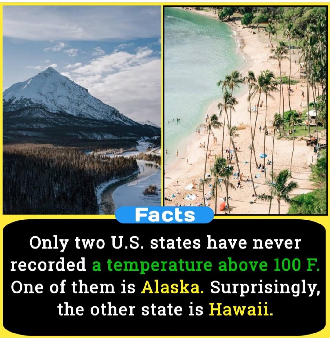 Only two US states have never recorded One of them is 2 a Surprisingly the other state is