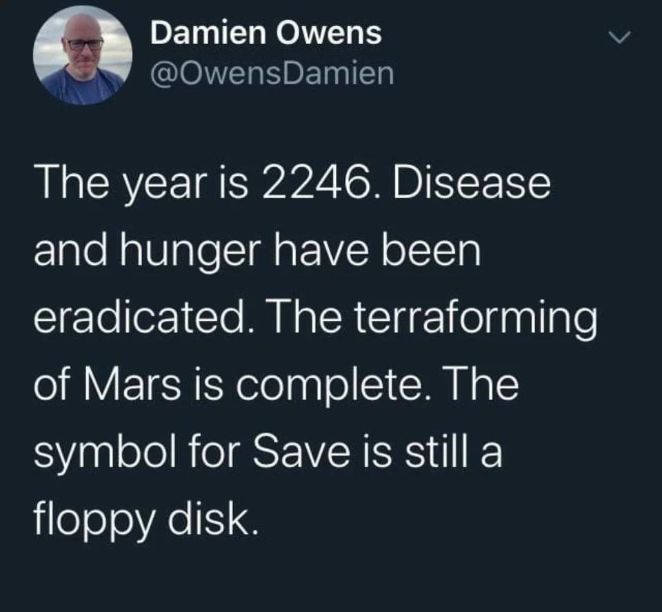 Damien Owens e IO BEINIED Wk The year is 2246 Disease and hunger have been Cllellor1Te RN R CCIA 1 0 fnalIgle of Mars is complete The symbol for Save is still a eeeVAeS