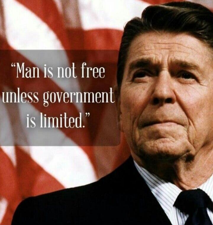 Man is not free unless government is limited.