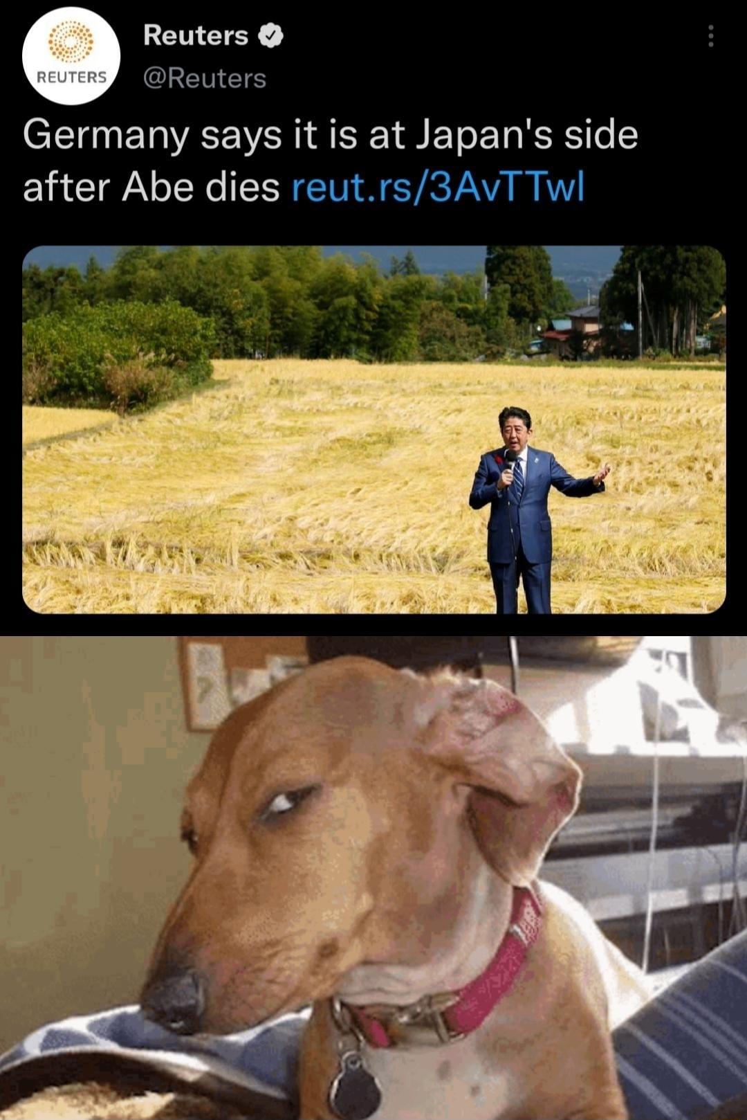 Reuters Reuters Germany says it is at Japans side after Abe dies reutrs3AvT Twl YT