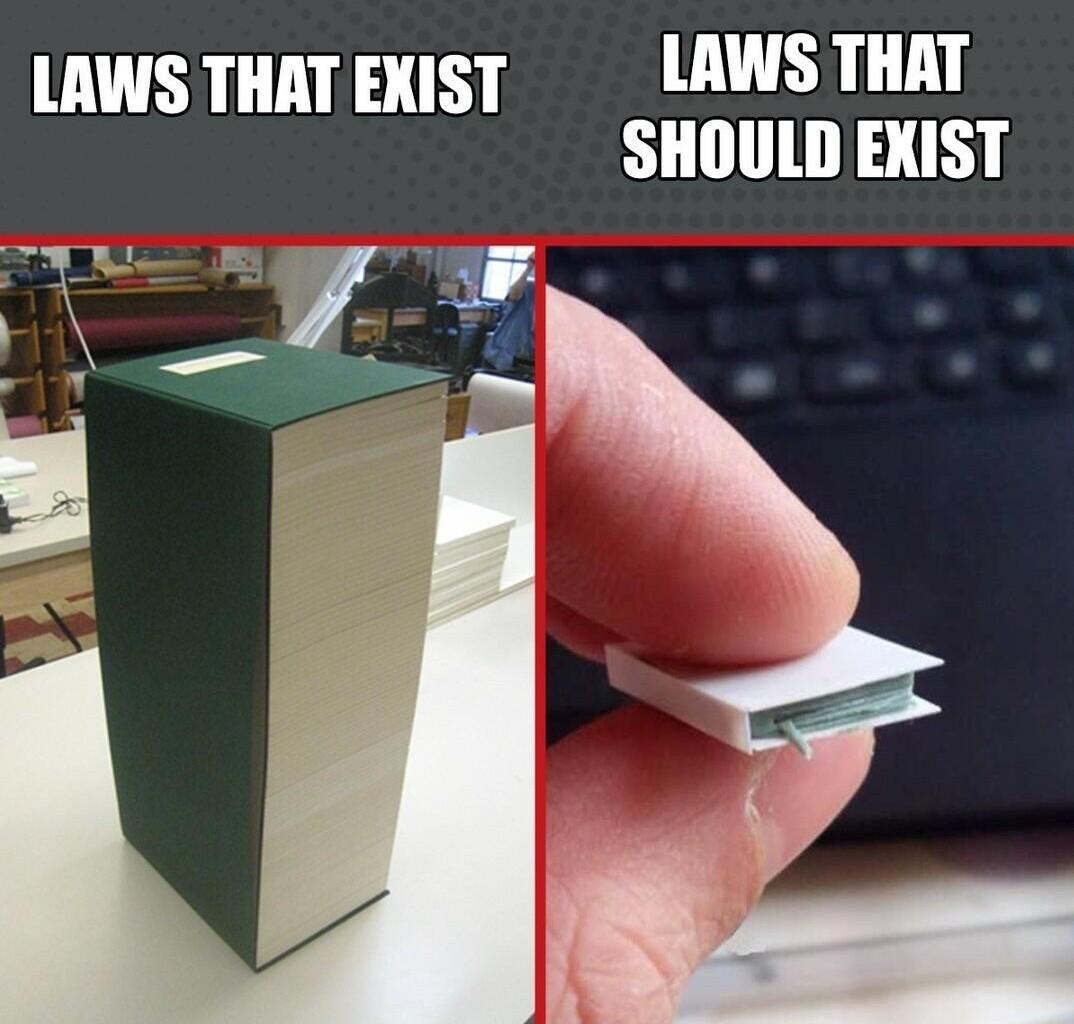 LAWSTHATEXIST LAWS THAT SHOULD EXIST S i _