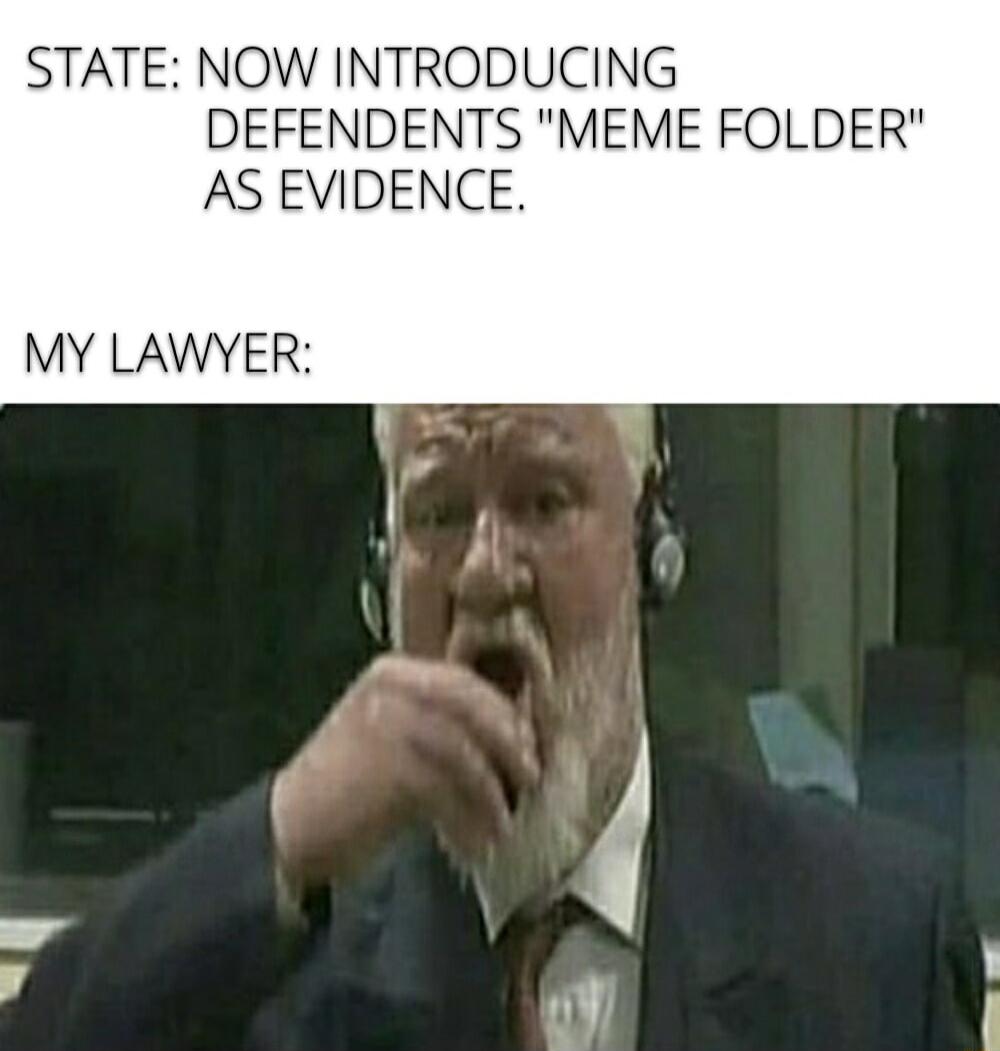 STATE NOW INTRODUCING DEFENDENTS MEME FOLDER AS EVIDENCE MY LAWYER