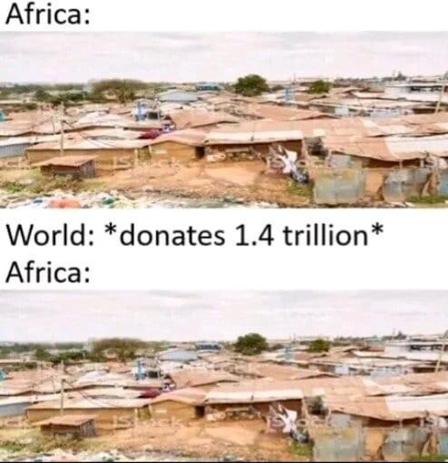 World donates B 4 trillion Africa