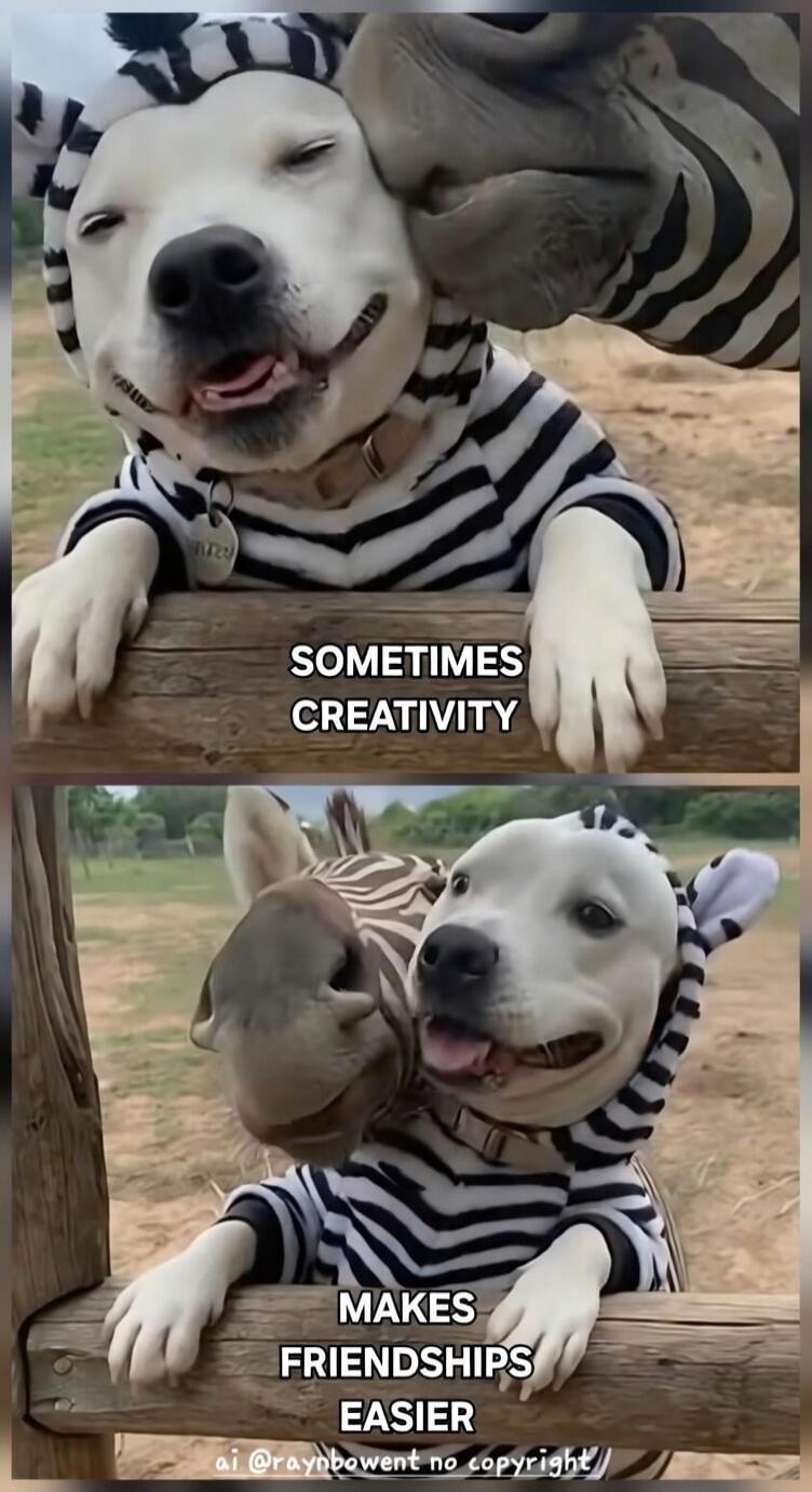 SOMETIMES CREATIVITY MAKES FRIENDSHIPS EASIER