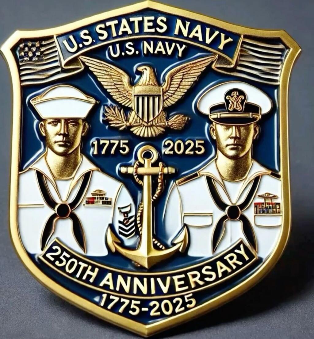 U.S. NAVY 1775 2025 250TH ANNIVERSARY 1775-2025