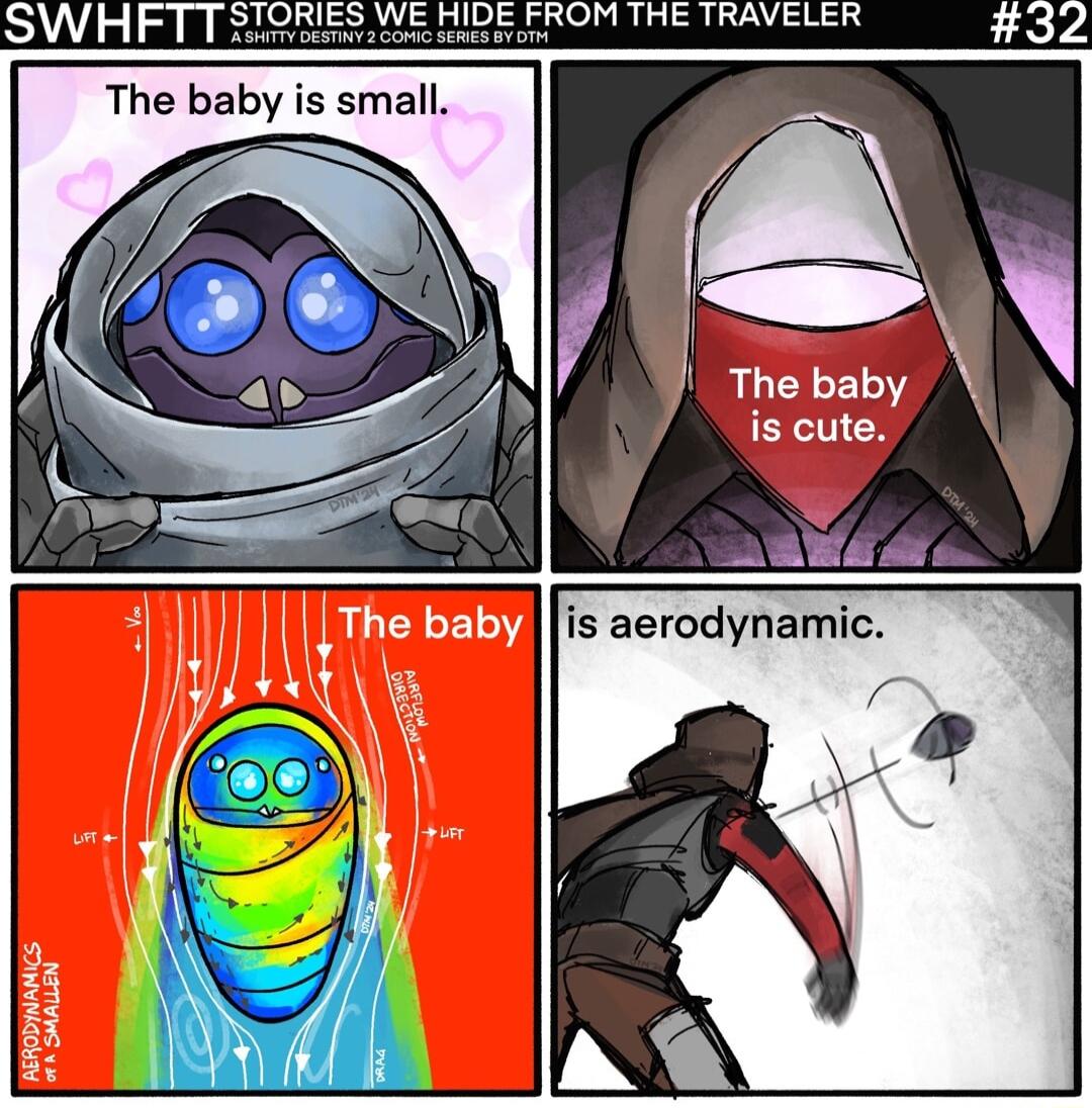 ot oM THE TRAVELER 32 The baby EXTICN o S A W IRLEL E19 is aerodynamic