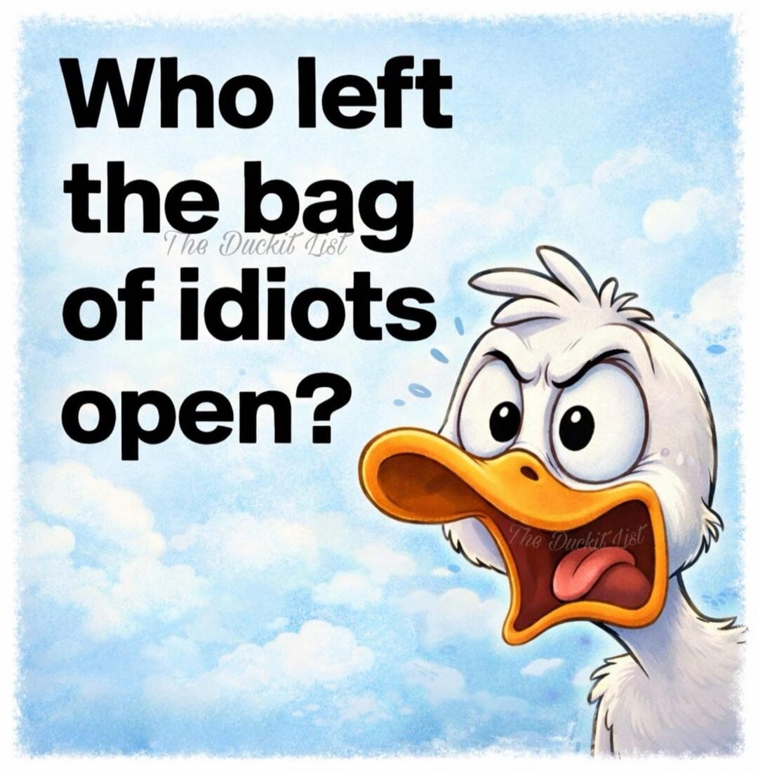 Who left the bag of idiots open?