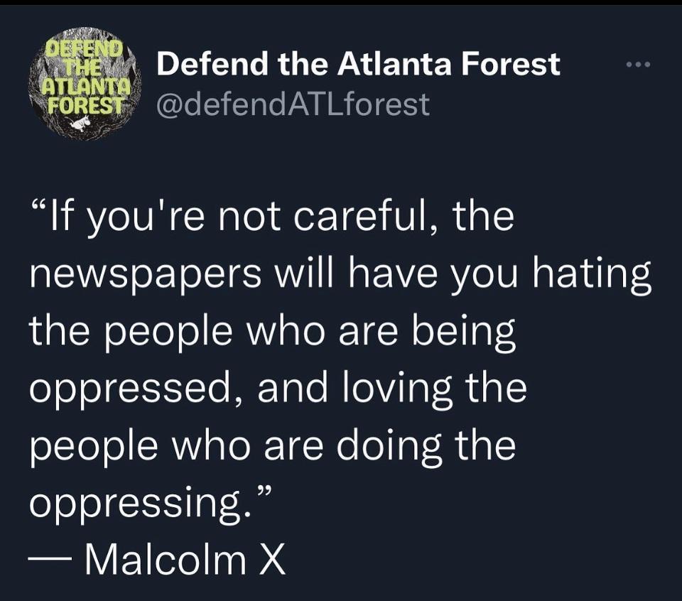 DEELGRUERNETIERDIERS b IS ERT LN NRT If youre not careful the newspapers will have you hating LS oLToTo SR s TeRTEN oI1 oS oooEX1Te ME Tale MoVilat Rdl people who are doing the oppressing Malcolm X