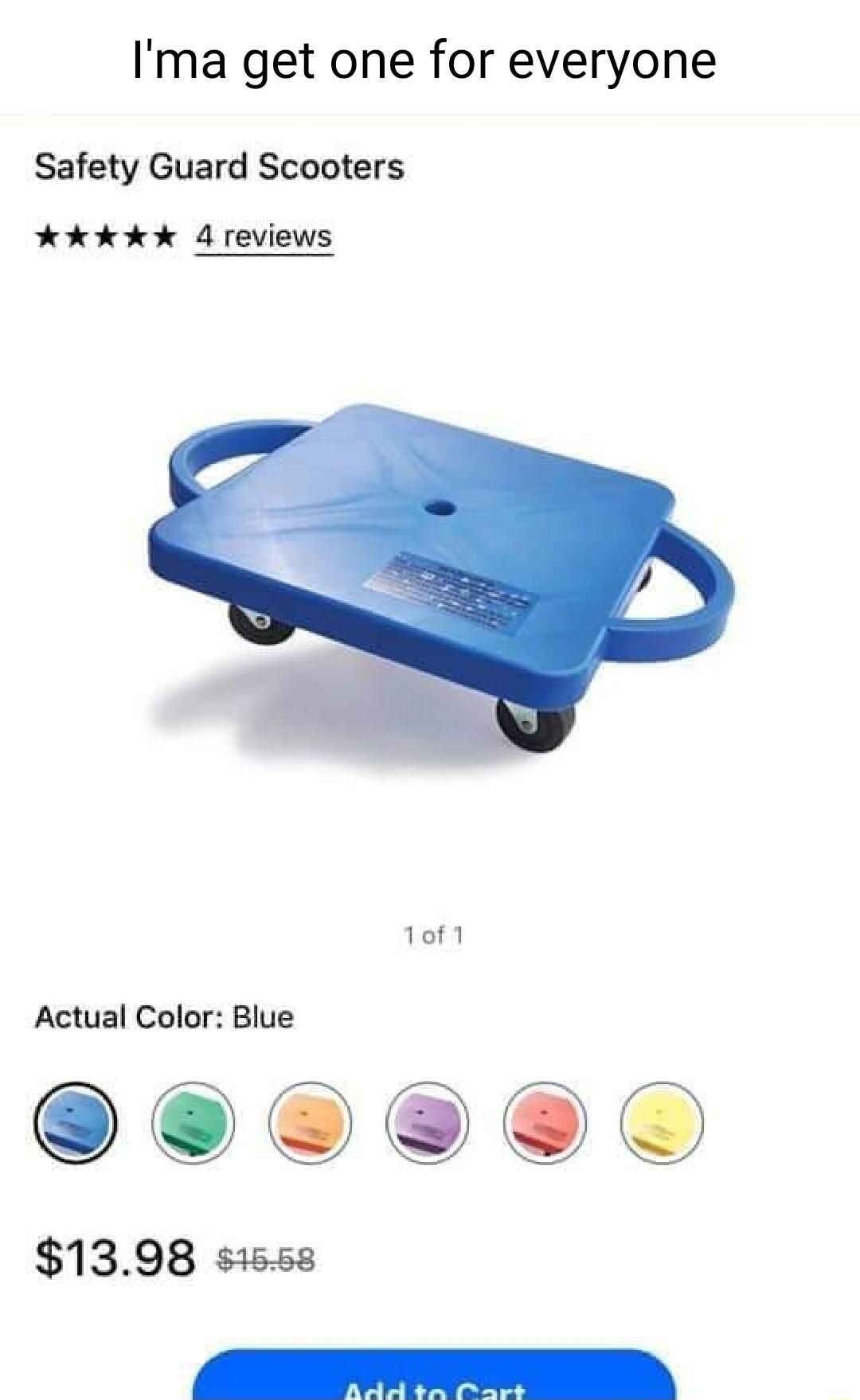 Ima get one for everyone Safety Guard Scooters Kk kkk 4reviews 101 Actual Color Blue 90990900 1398 siss8 Vit