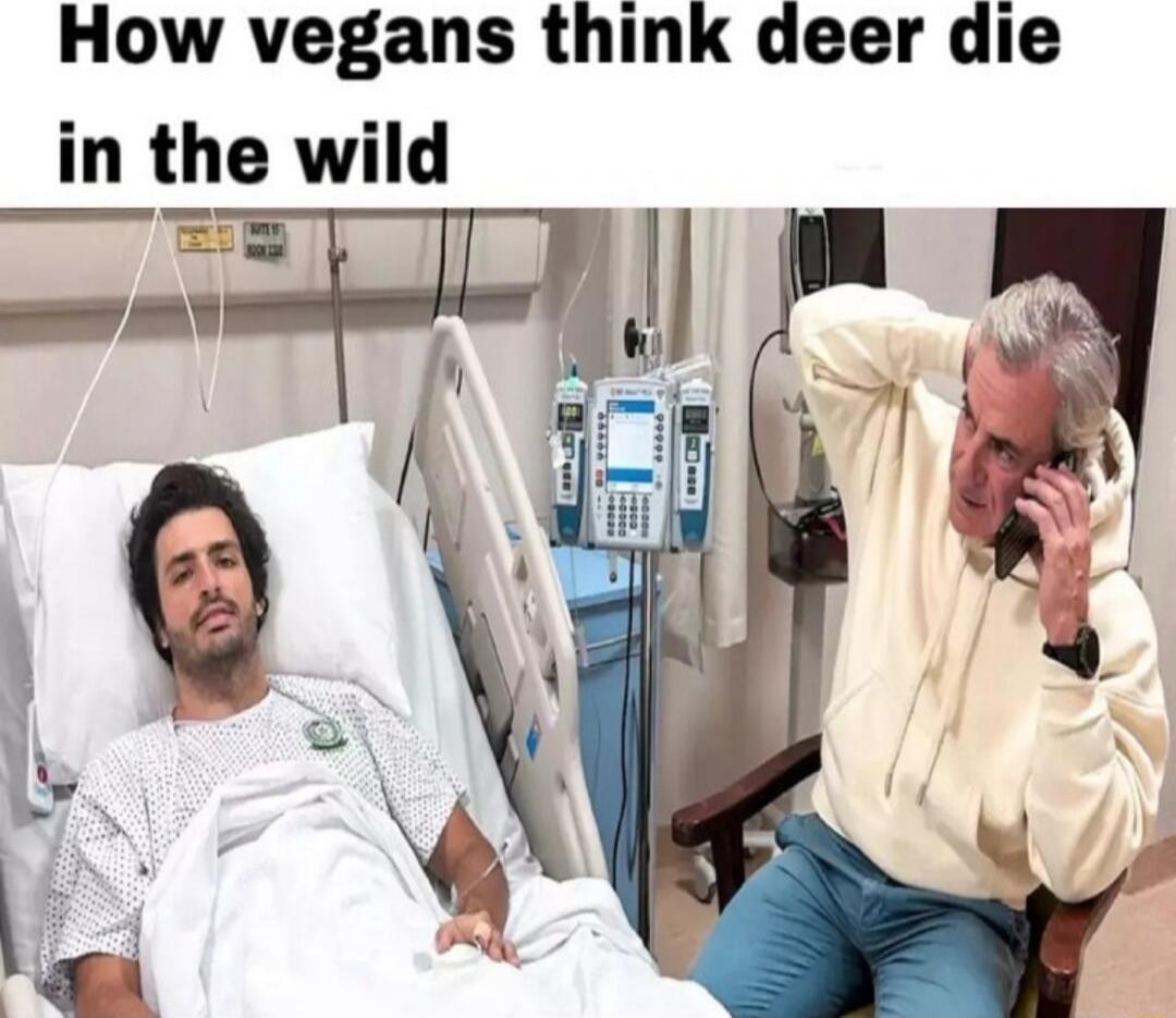 How vegans think deer die in the wild