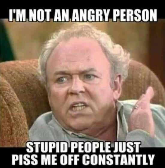 I'M NOT AN ANGRY PERSON STUPID PEOPLE JUST PISS ME OFF CONSTANTLY