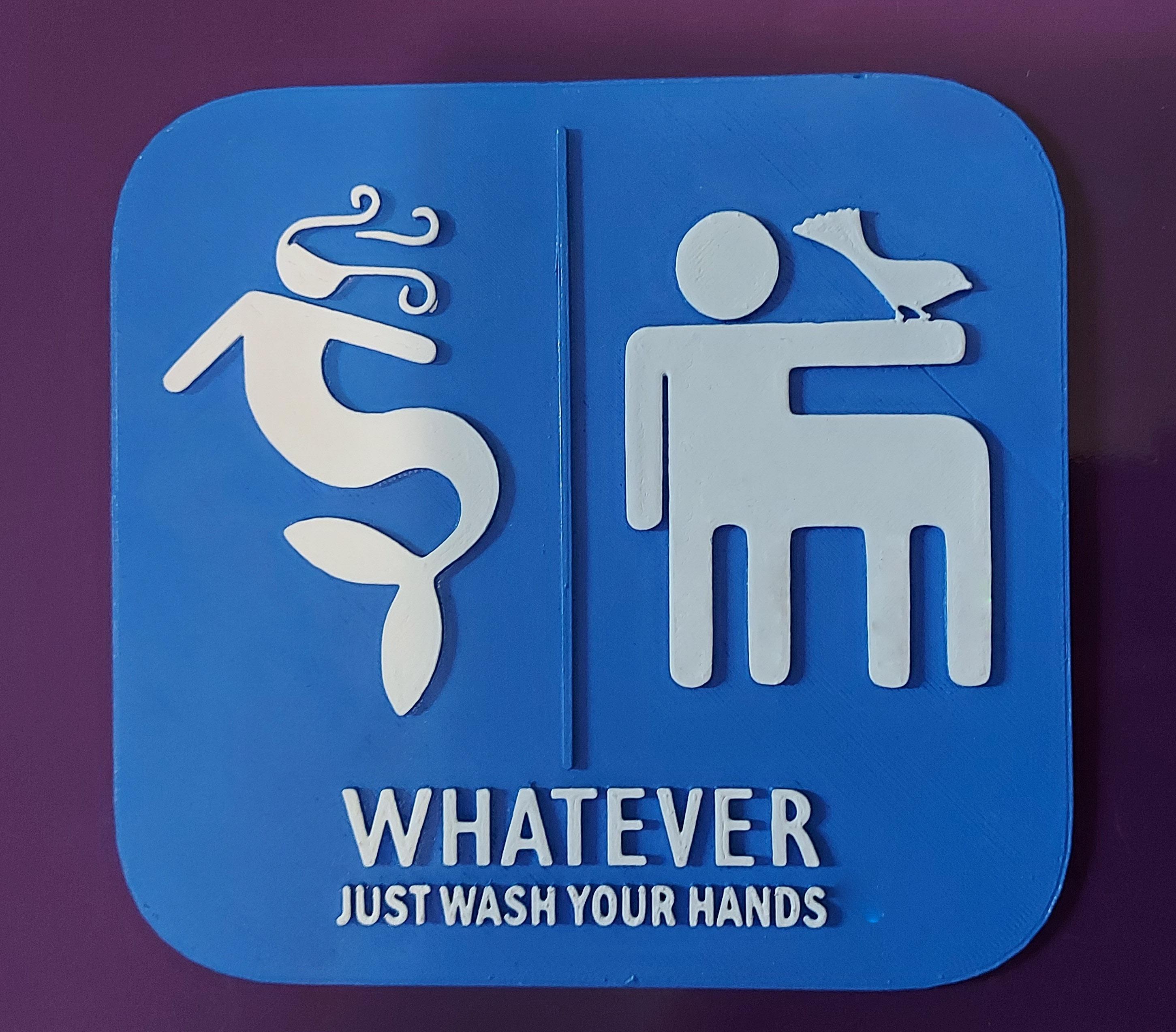 WHATEVER JUST WASH YOUR HANDS