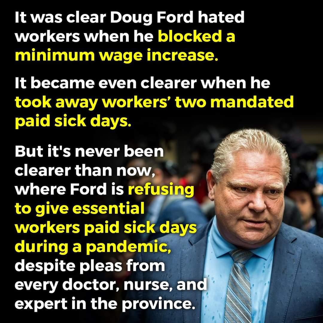 It was clear Doug Ford hated WL d GIERY Gl R g R el oTed e LT VT RV L CR L S CE T l o T Tot 1 XAV s WA T T VY TT 0 g T took away workers two mandated E11e K3 g EVLS But its never been clearer than noig where Ford is refusi to give essentlal V gVe eTea o 8 nursen expertin the provmce