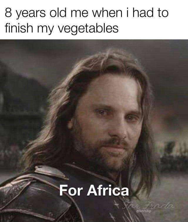 8 years old me when i had to finish my vegetables 7 For Africa