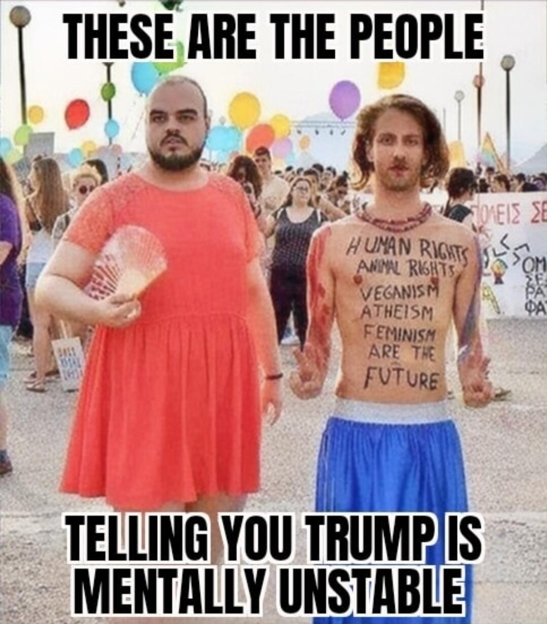 THESE ARE THE PEOPLE TELLING YOU TRUMP IS MENTALLY UNSTABLE