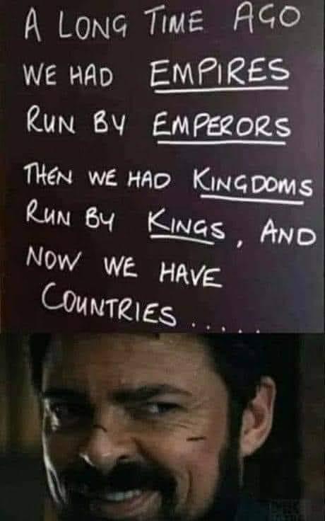 A Long TiME RGO WE HAD EMPIEES Qun BY EmMPERORS i Thn WE HAD lmqmms