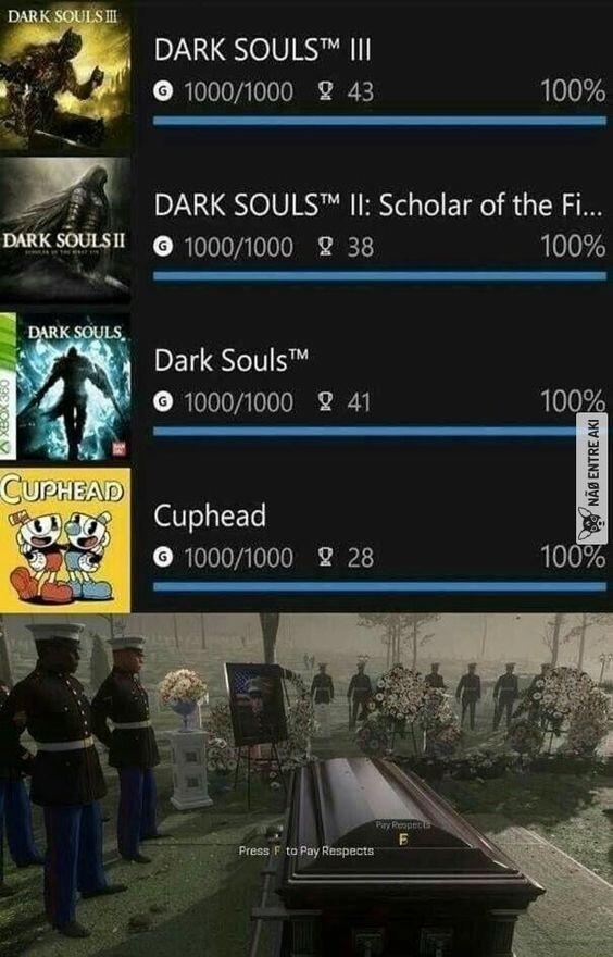 DARK SOULS Il 10001000 2 43 100 DARK SOULS II Scholar of the Fi 10001000 2 38 100 Dark Souls 10001000 2 41 100 Cuphead 10001000 2 28