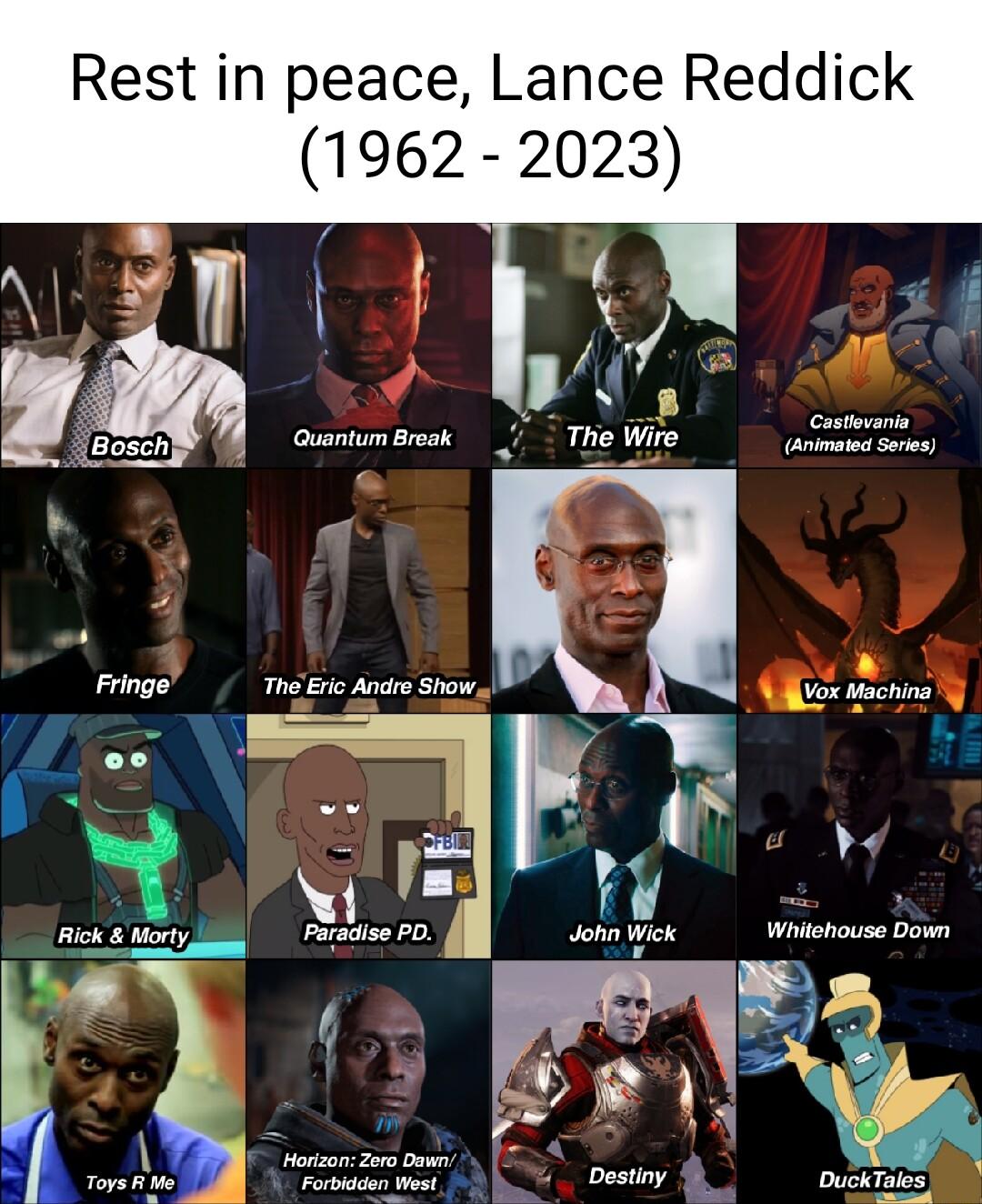 Rest in peace Lance Reddick 1962 2023