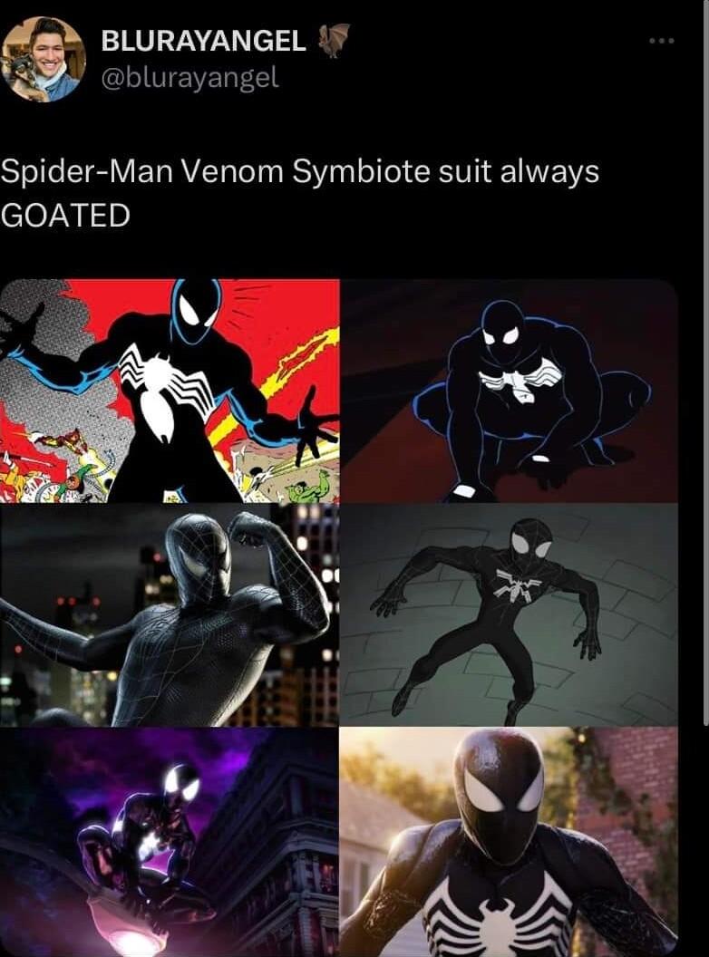 BLURAYANGEL blurayangel Spider Man Venom Symbiote suit always GOATED