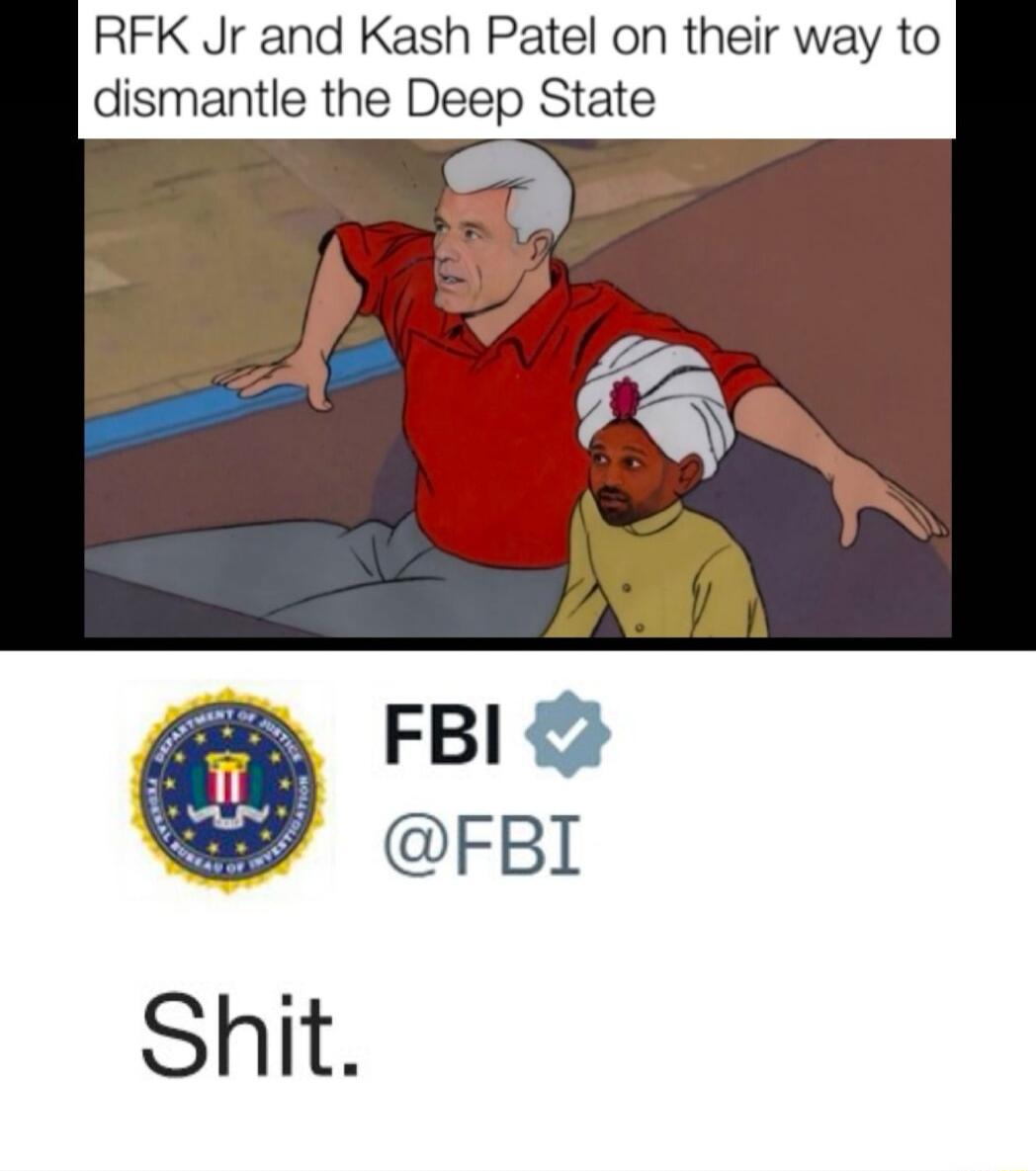 RFK Jr and Kash Patel on their way to dismantle the Deep State FBI Shit