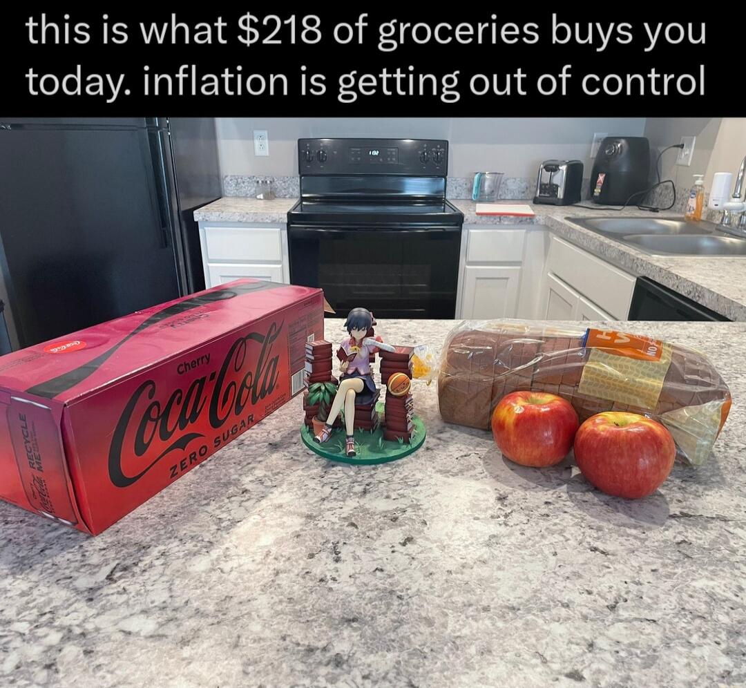 this is what 218 of groceries buys you today inflation is getting out of control