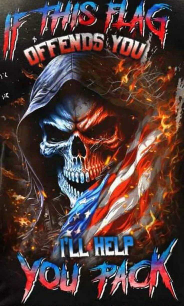 IF THIS FLAG OFFENDS YOU I'LL HELP YOU PACK