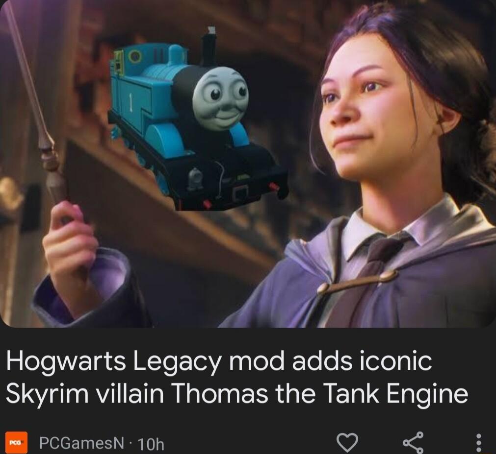 Hogwarts Legacy mod adds iconic Skyrim villain Thomas the Tank Engine B pcGamesN 10h QD