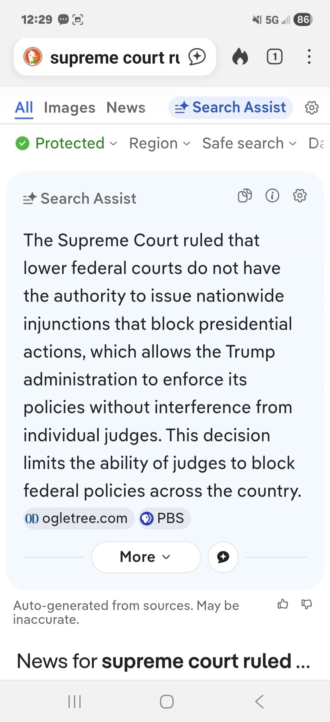 The Supreme Court ruled that lower federal courts do not have the authority to issue nationwide injunctions that block presidential actions, which allows the Trump administration to enforce its policies without interference from individual judges. This decision limits the ability of judges to block federal policies across the country.