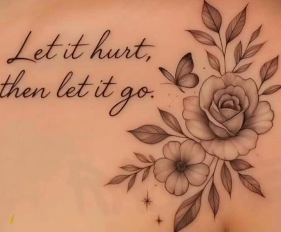 Let it hurt, then let it go.