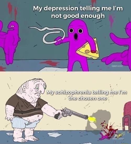 My depression telling me Im gleidteTeTale 1 Vo i iz Fan CEHBSERIoRE