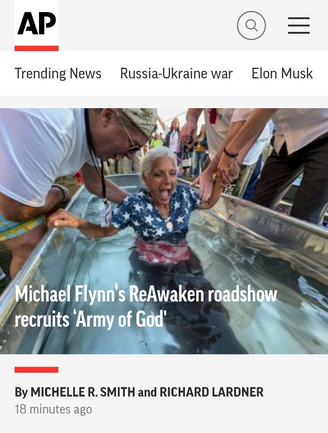 AP Trending News Russia Ukraine war Elon Musk By MICHELLE R SMITH and RICHARD LARDNER 18 minutes ago