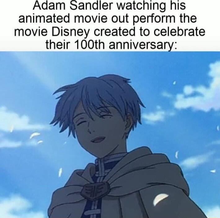 andler watching his animated movie out perform the movie Disney created to celebrate their 100th anniversary