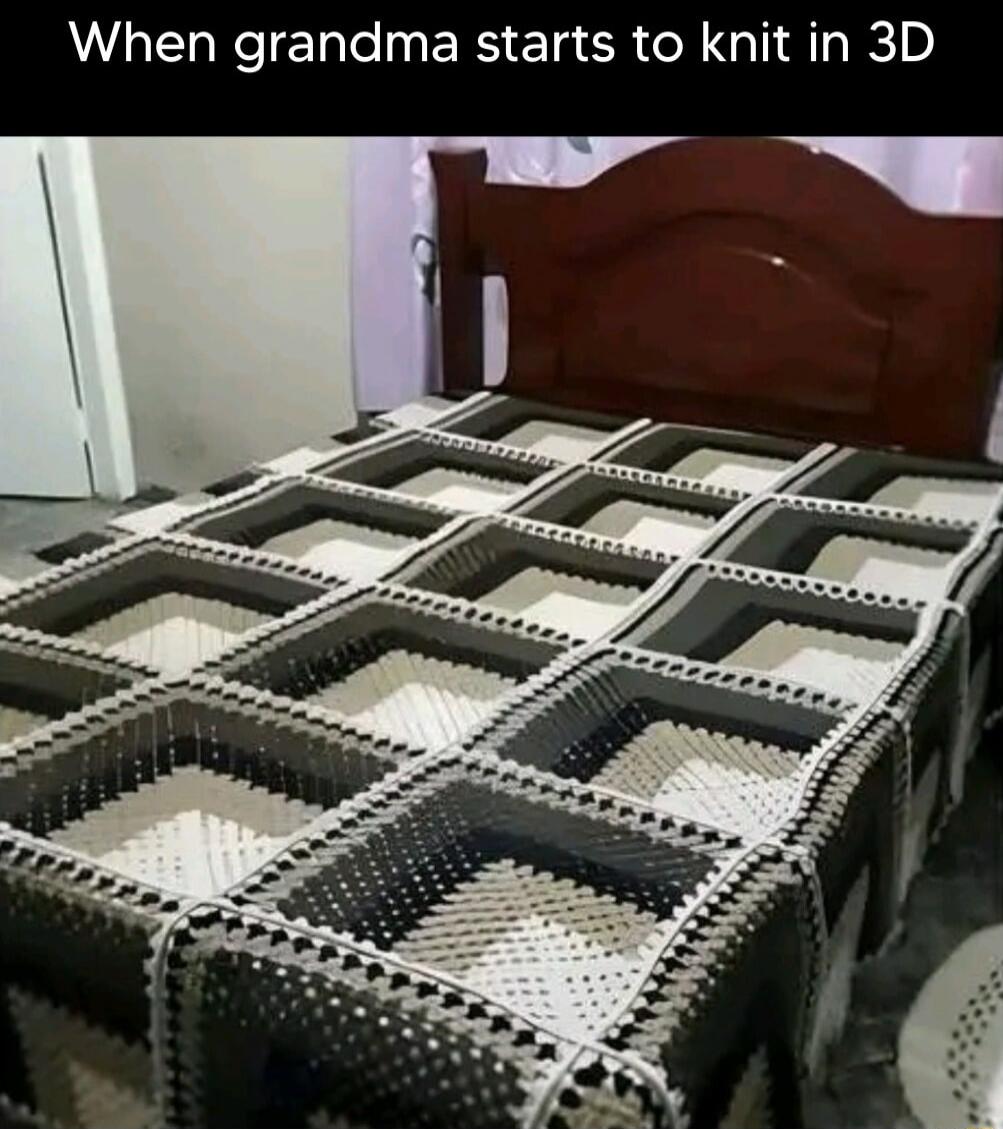 When grandma starts to knit in 3D