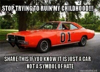 STOP TRYING TO RUIN MY CHILDHOOD!!! SHARE THIS IF YOU KNOW ITS JUST A CAR NOT A SYMBOL OF HATE