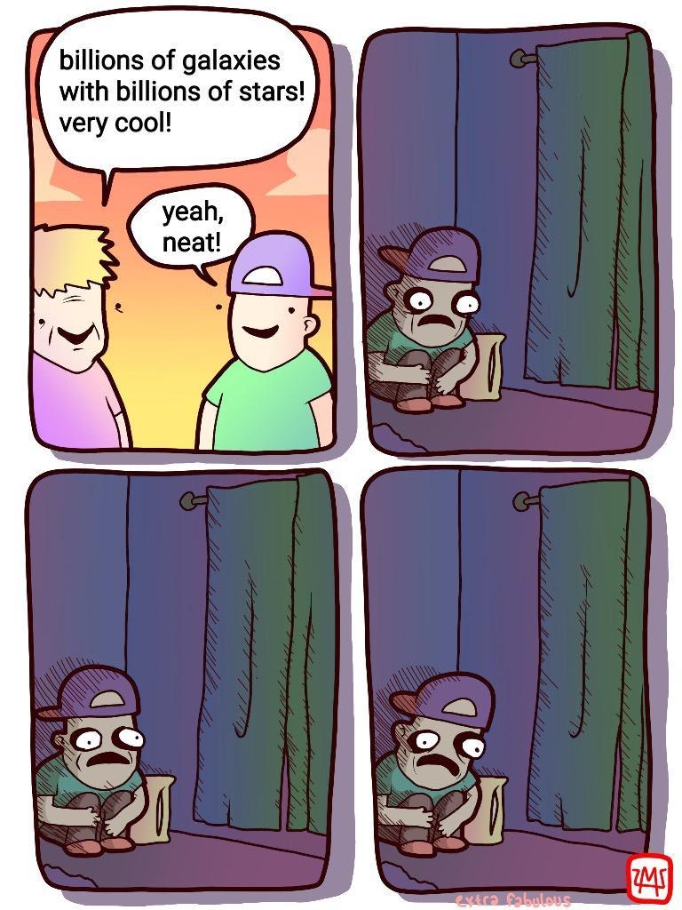 billions of galaxies with billions of stars very cool