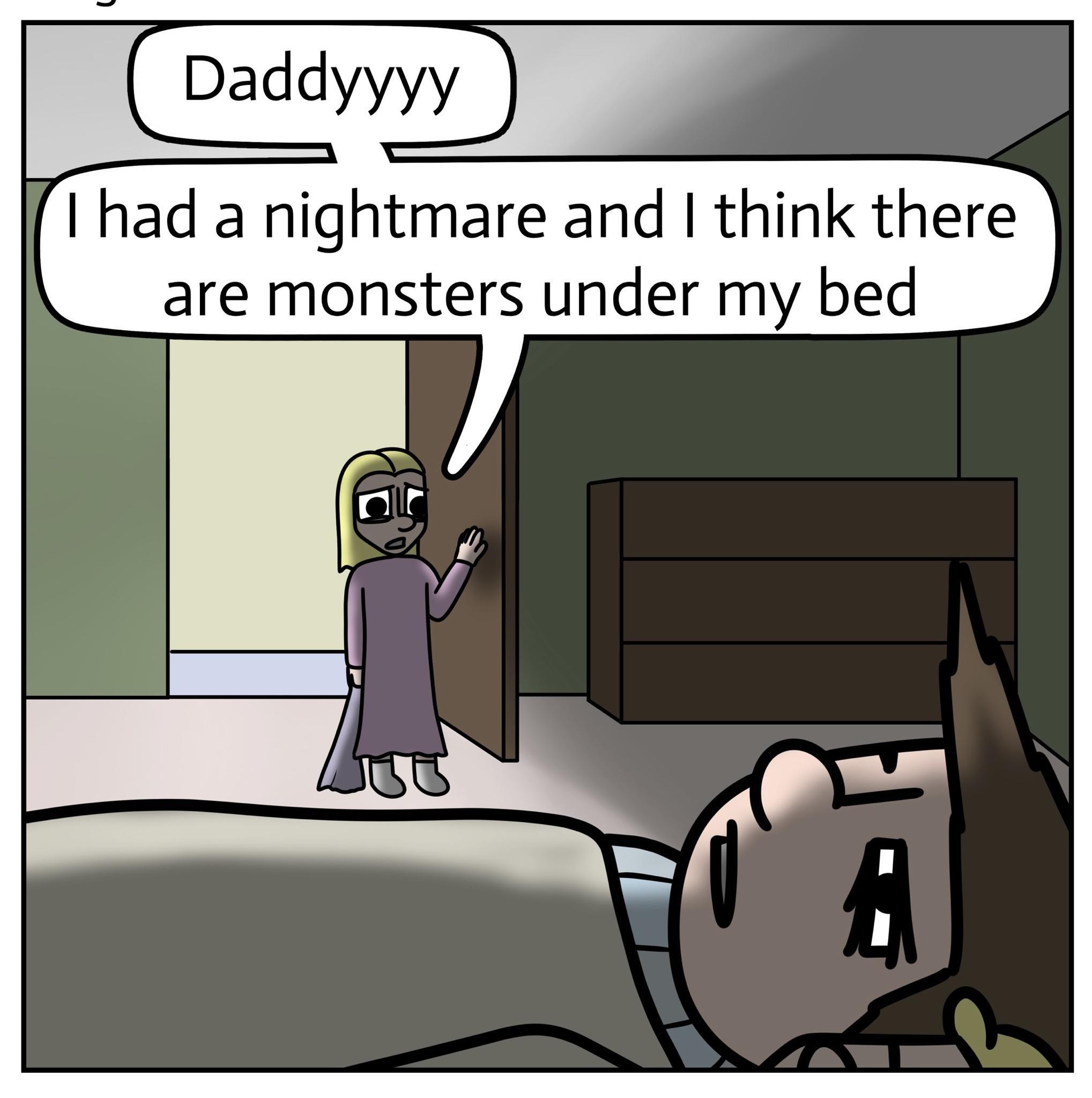 I had a nightmare and think there are monsters under my bed