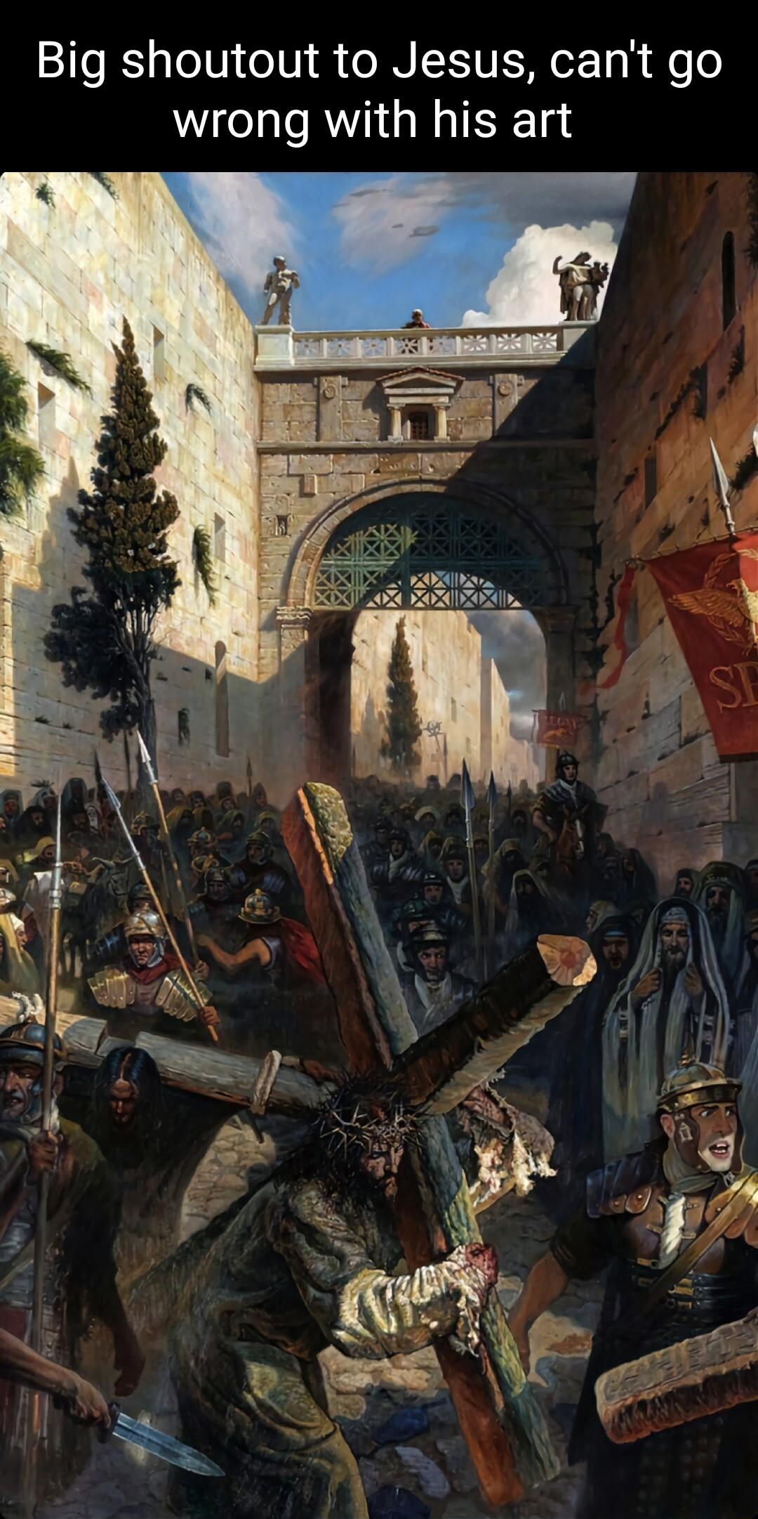 Big shoutout to Jesus cant go wrong with his art