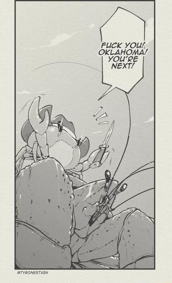 FUCK YOU OKLAHOMA YOUR NEXT RTYRONESTASH