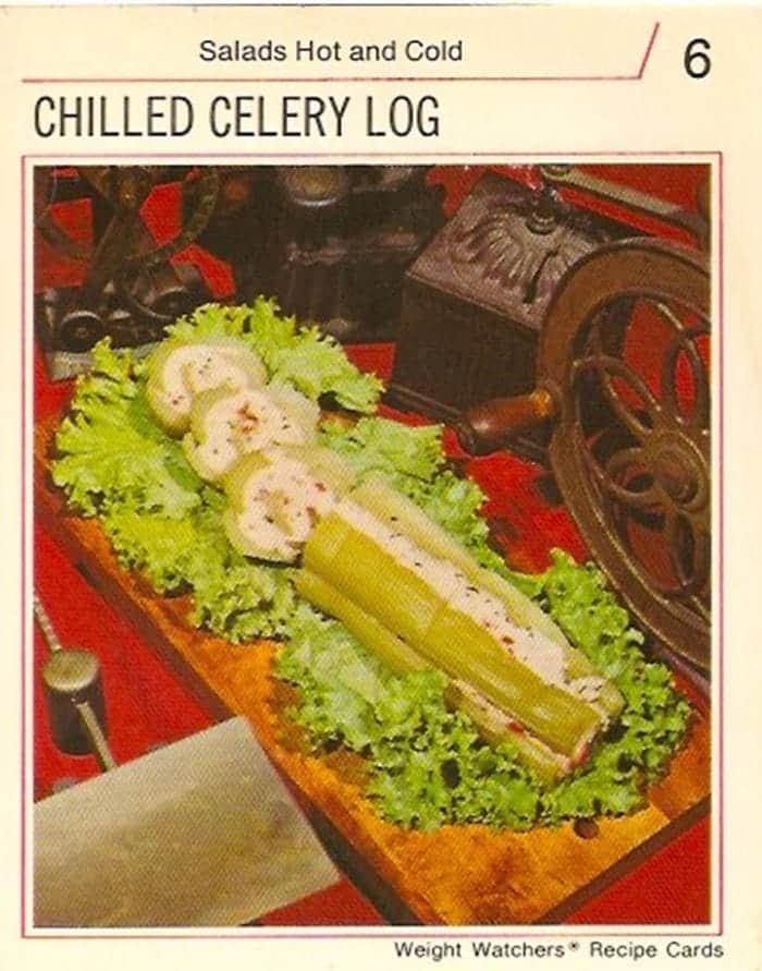 Salads Hot and Cold CHILLED CELERY LOG