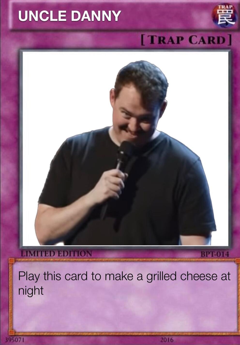 I Play this card to make a grilled cheese at night i Ty