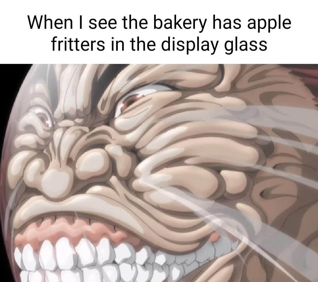 When see the bakery has apple