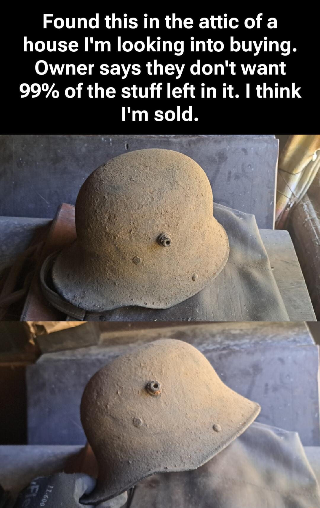 Found this in the attic of a house Im looking into buying o WL VT VER L TR L W AVE T 99 of the stuff left in it think Im sold