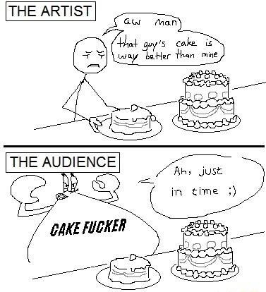 THE ARTIST THE AUDIENCE _ Ak Just in time DAKE FUCKER rfrgr Jo