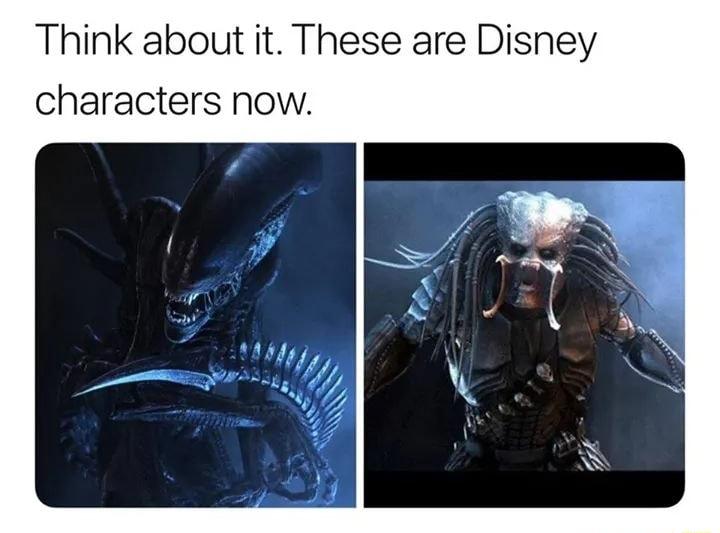 Think about it These are Disney characters now