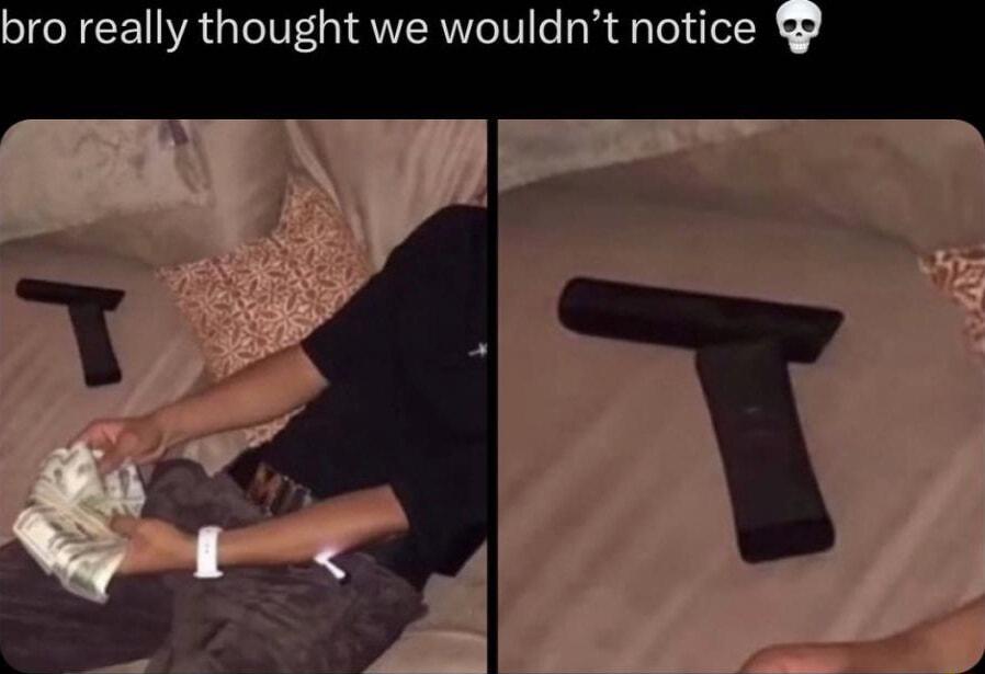 bro really thought we wouldnt notice