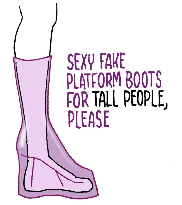 SEXV FAKE PLATFORM BOQTS FOR TALL PEOPLE PLEASE