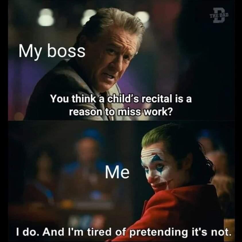 You thinka childs recital is a Me p v e I do And Im tg retending its nog